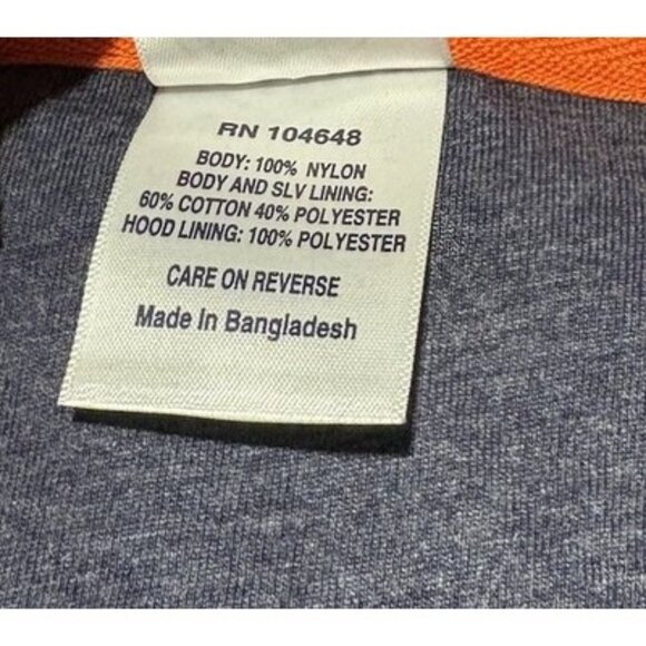 Rivalry Threads Syracuse Melo NCCA Orange Hooded Anorak Half-Zip Jacket Size S - Picture 4 of 8